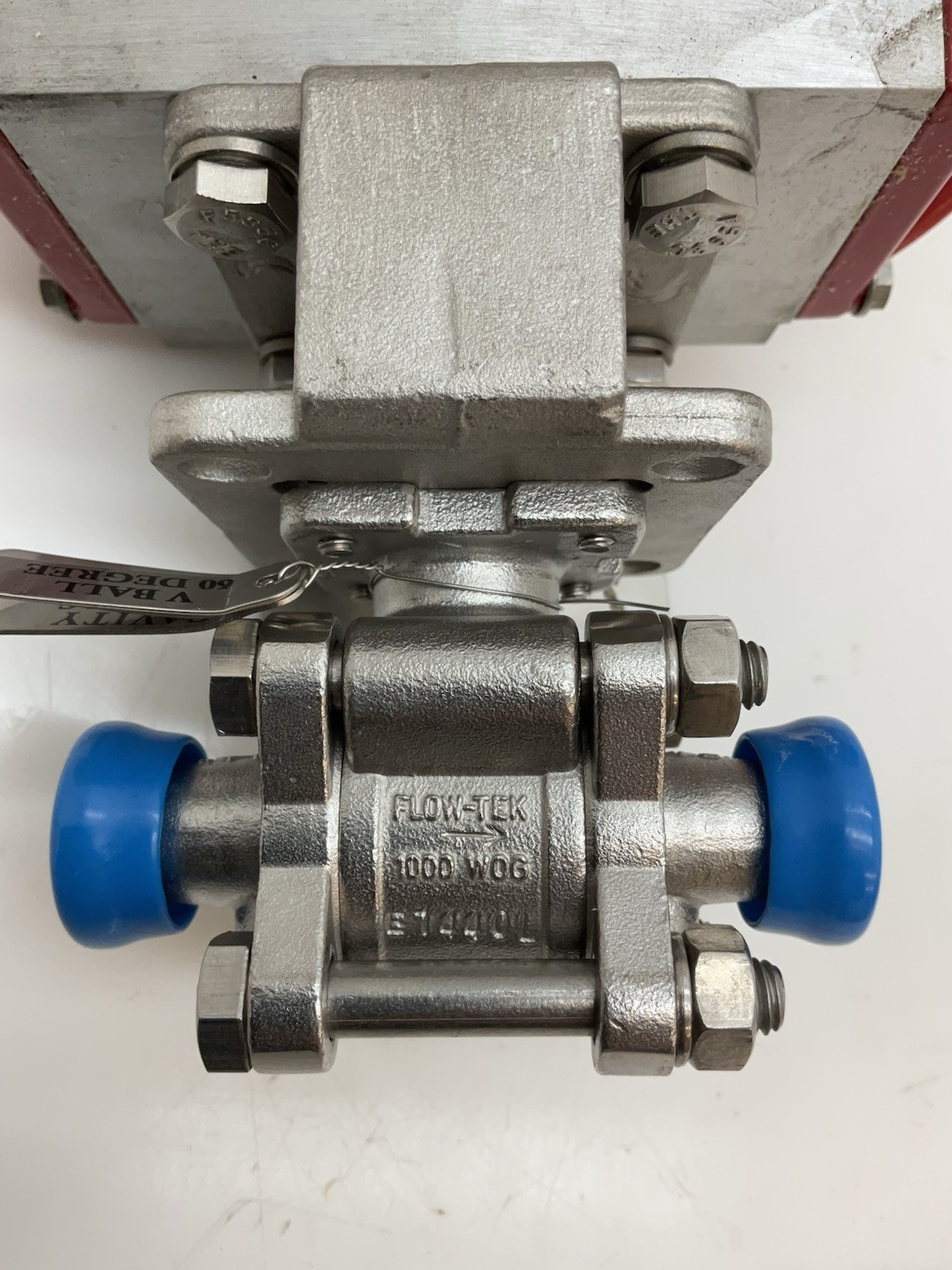 Flow-Tek Bray Actuated 1/2”Stainless Sanitary Control Valve W/ Positioner 6A NEW