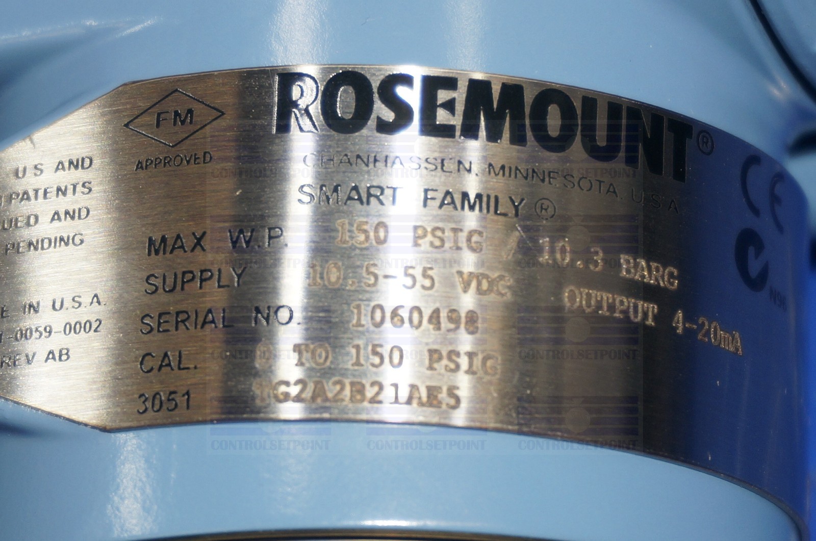 EMERSON ROSEMOUNT 3051TG2A2B21AE5 PRESS TRANS 3051 TG2A2 ID60498