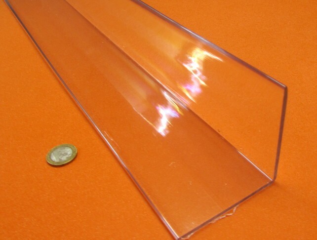 Polycarbonate Angle .100″ Thick x 2.50″ Arms x 48″ Long