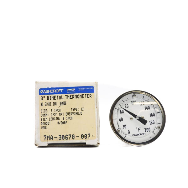 ASHCROFT 30EI60E060-0/200F 6″ NSMP