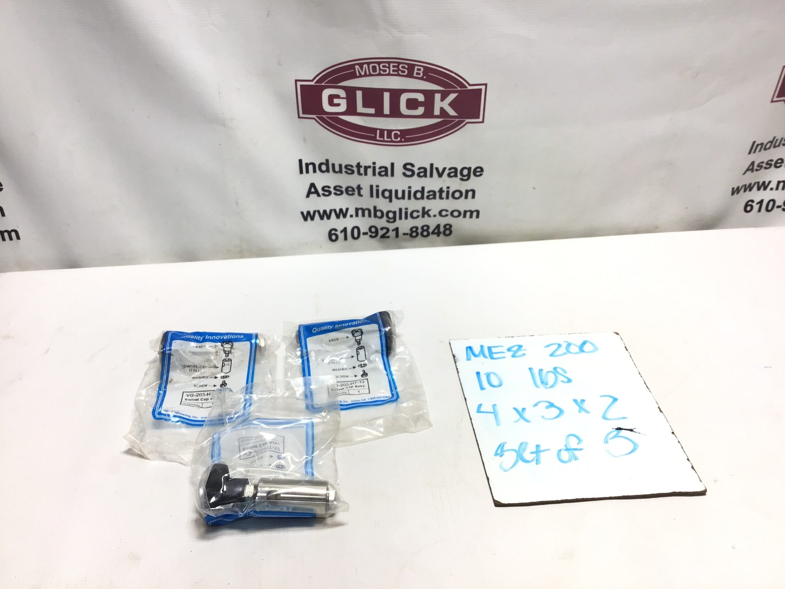 Valu Engineering Inc VG-203-HT-12 Swivel Cap Assembly (Set of 3)