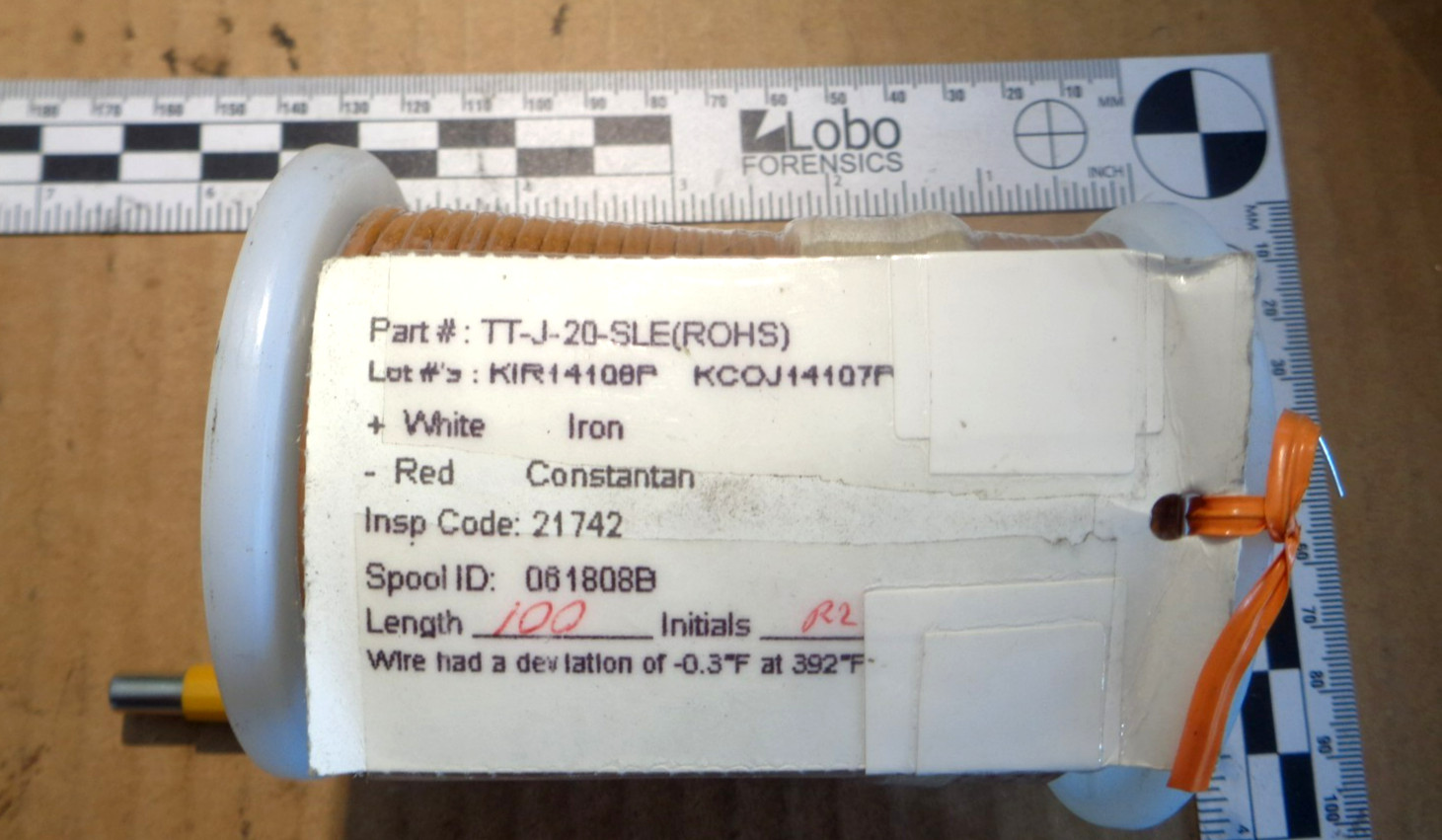 New 100′ Spool of Omega TT-J-20-SLE Thermocouple Wire TT-J-20-SLE-100/N