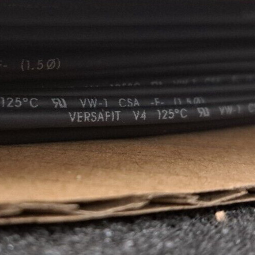 New, TE Connectivity, V4-1.5-0-SP-SM, HEATSHRINK 0.075″ BLACK- 200 meter reel