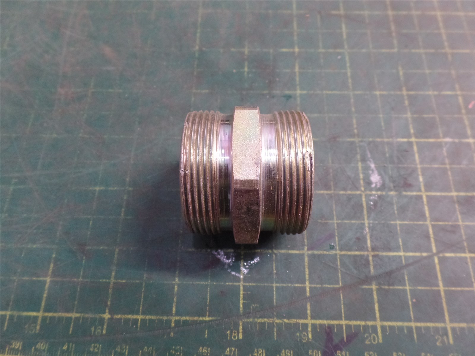 GENUINE TROJAN O&K 10163371500 FITTING ADAPTER ASSEMBLY TEREX 10-163371500 N.O.S