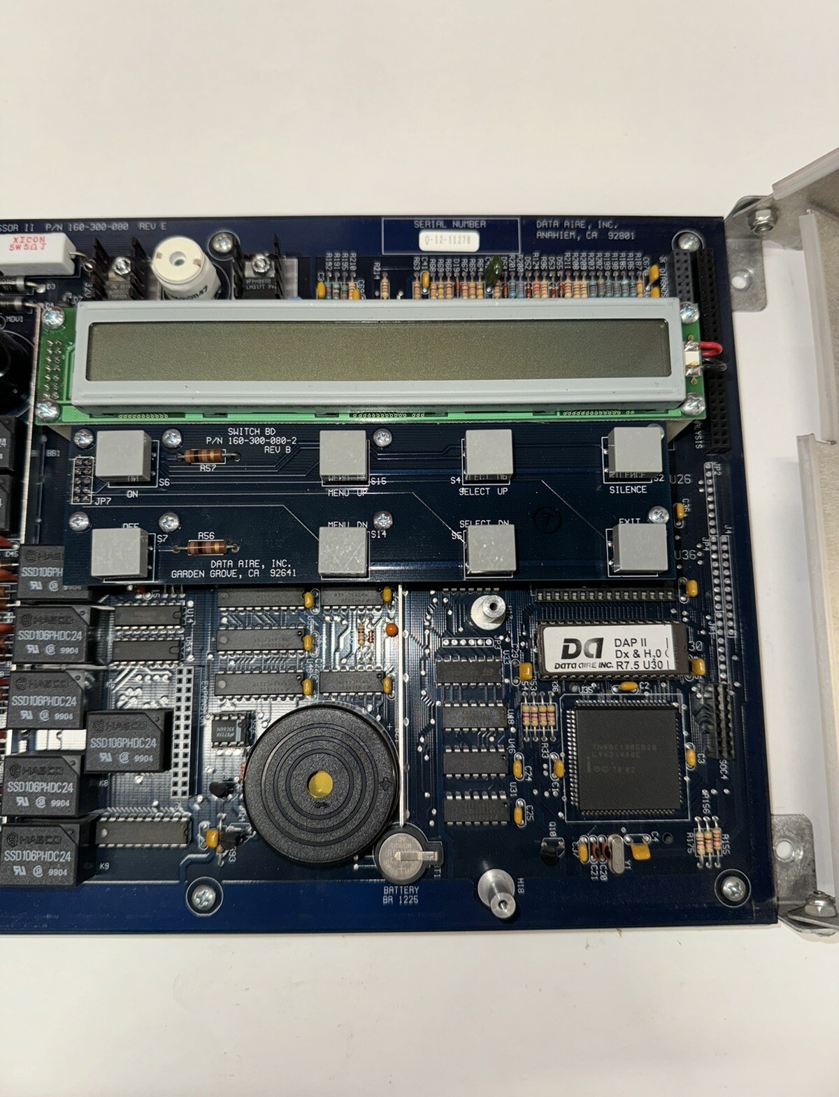 Data Aire Inc. DAP II Alarm Processor Control Interface 160-300-080 Rev E