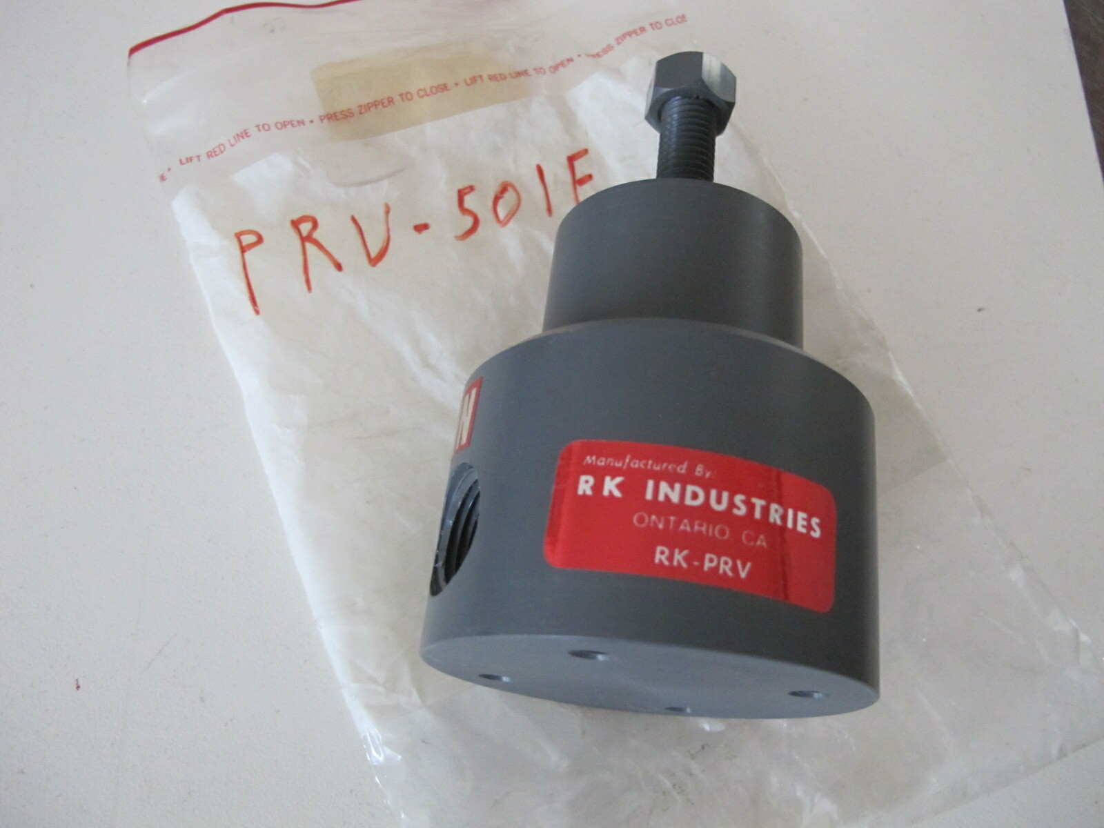 1/2″ NPT RK Industries PRV-501E Pressure Relief Valve PVC NEW