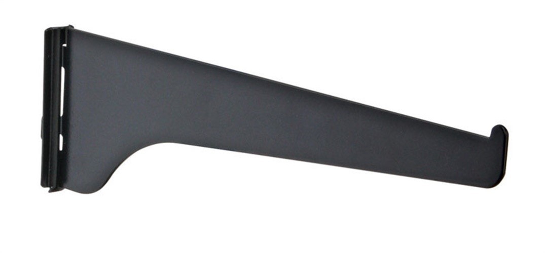 Knape & Vogt 180 BLK 12 14 & 16 ga. Steel Shelf Bracket 12 in. (Pack of 10)