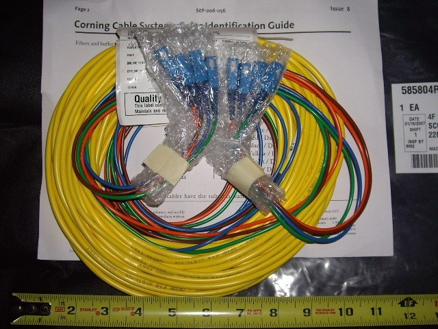 1 x SM Single Mode SC to SC 4 Strands Patch Cord