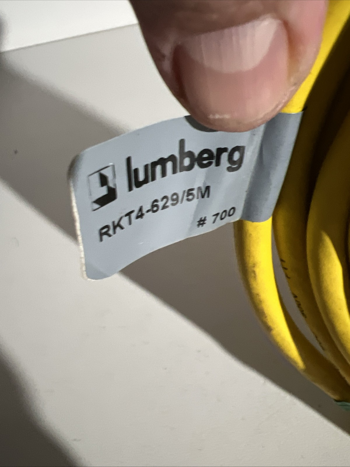 lumberg RKT4-629/5M FeMale 18/4 4-pin Sj00 Wire Cable Connector Automation See P