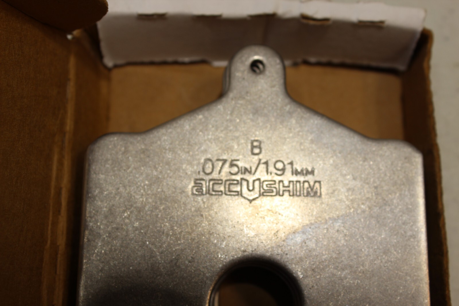 Accushim Size B .075 slotted shims pack of 10