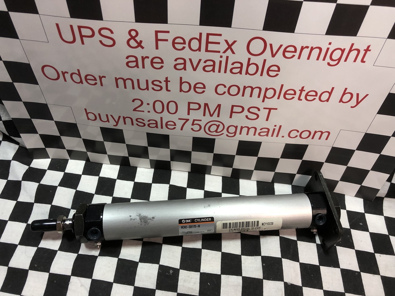 SMC CYLINDER MCN2-1-32X175-M, SHIPSAMEDAY #Box 16 “W”