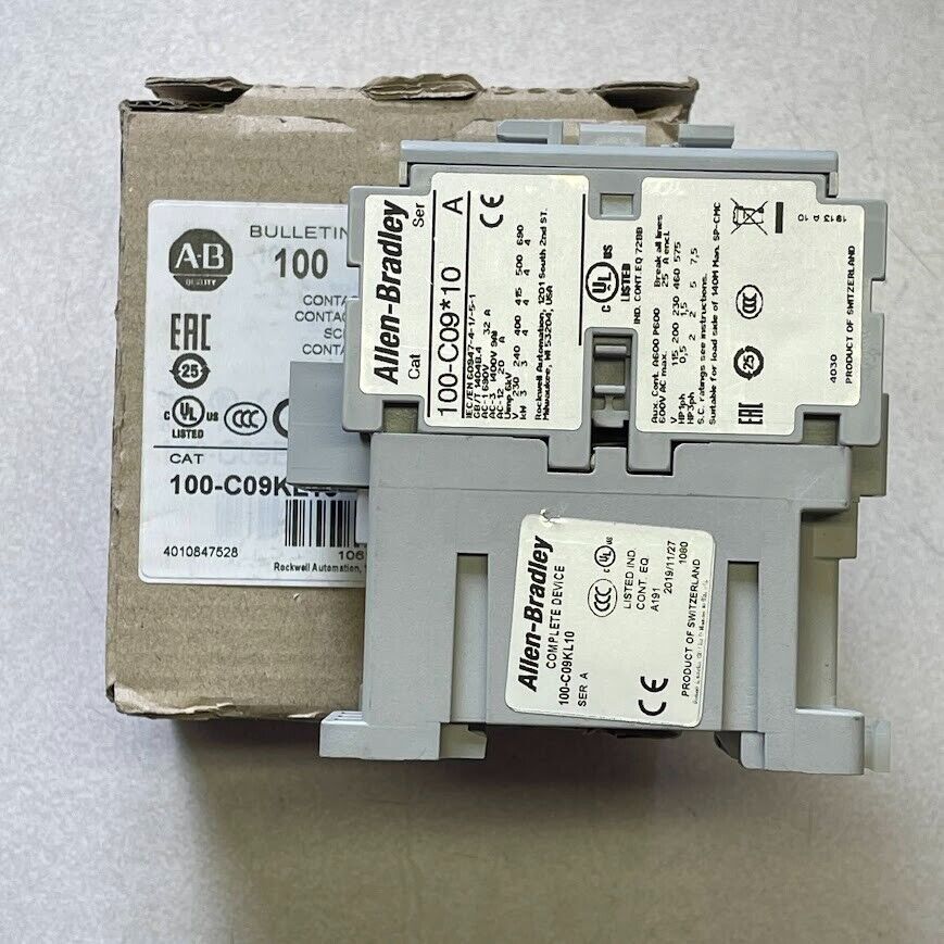 Allen Bradley 100-C09KL10 Ser A Contactor 100-C09*10 200-230V AC Coil 9A