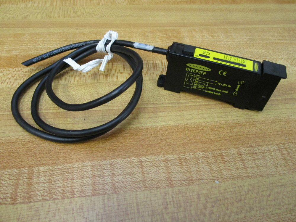 Banner D12EP6FP D12 Expert Fiber Optic Sensor 41965 2 ft+3 in L Cable