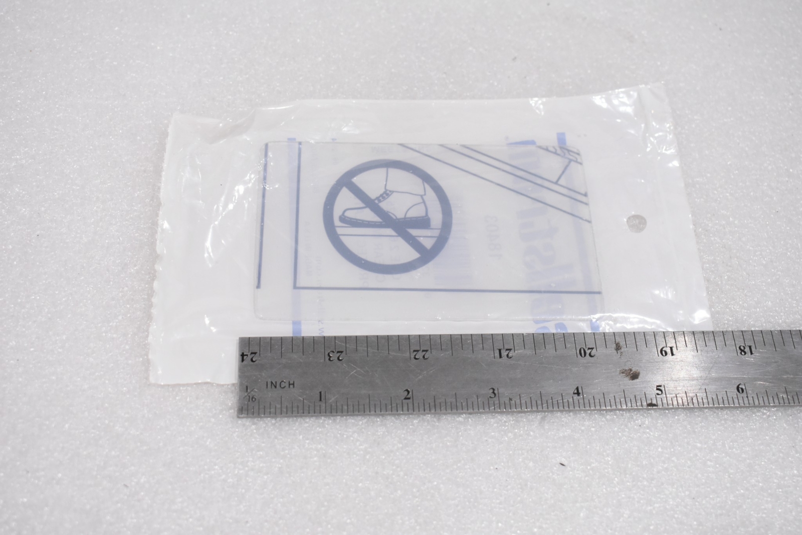 SELLSTROM 18403 CLEAR IMPACT PROTECT PLATE 2.6″ X 4.25″ MADE IN USA (LOT OF 16)