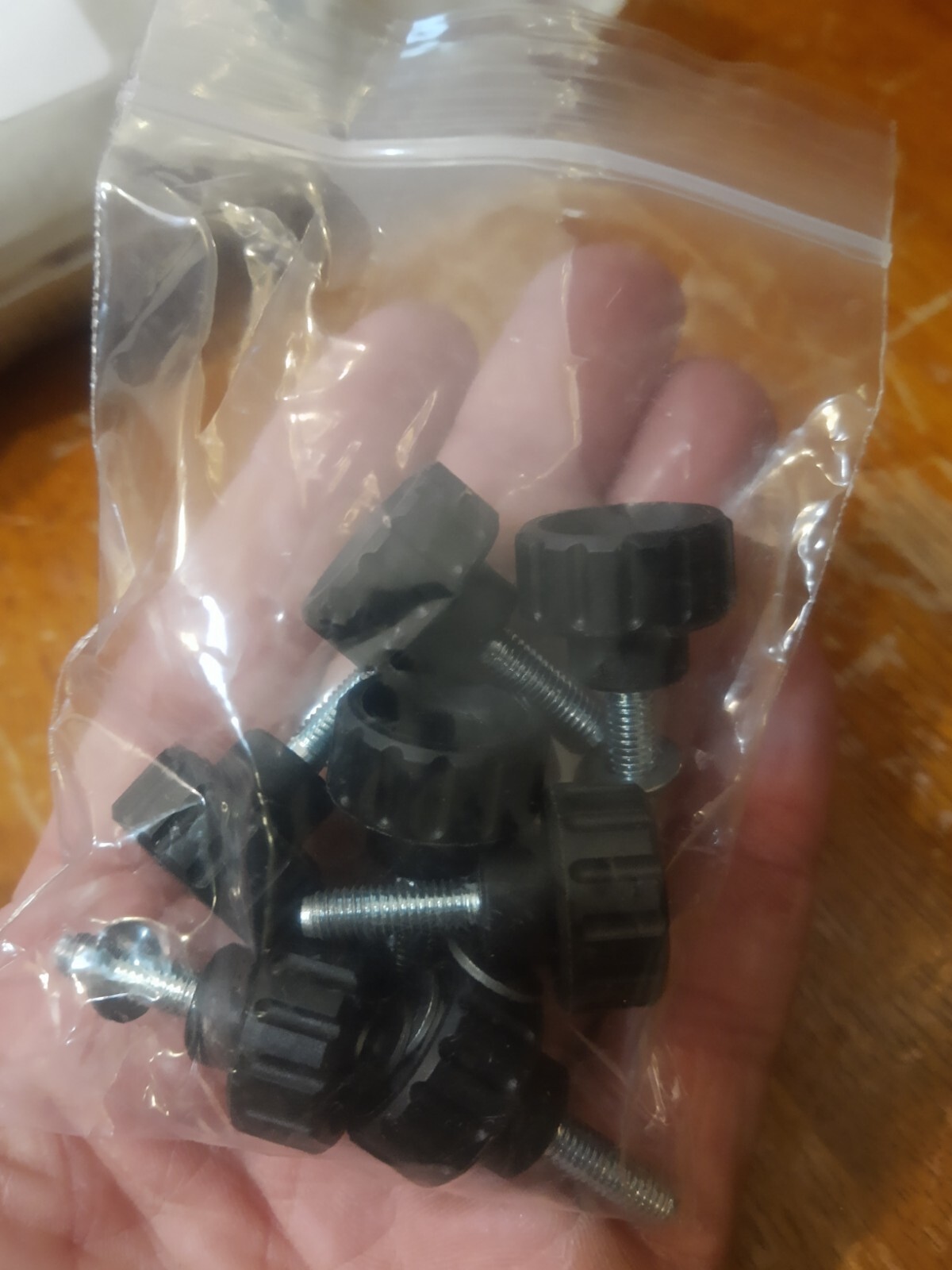 NEW LOT of 7 Turning Knob Post Threaded Screw Handle Round 1-1/4 OAL