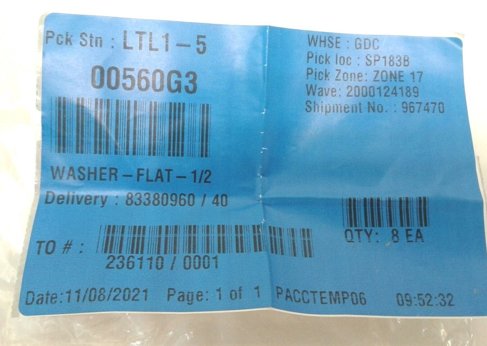 00560G3 Washer-Flat-1/2: E-Z-Go (Pack Of 8)