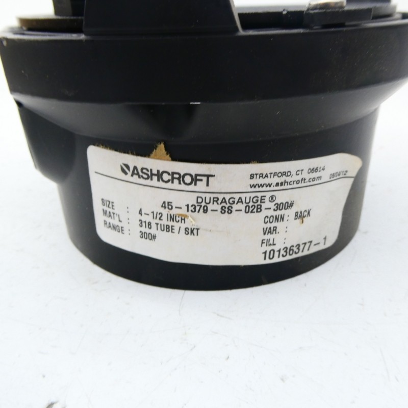 ASHCROFT 45-1379-SS-02B-300# 300PSI 4-1/2″ NSNP