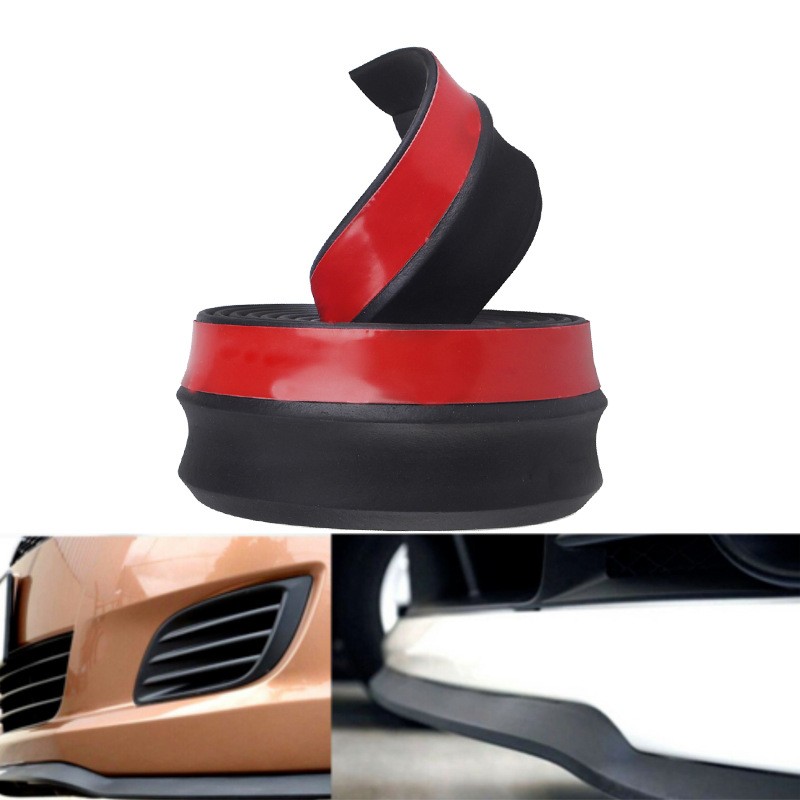 Weather Resistant TPVC Lip Spoiler Anti-Scratch Bumper Guard Trim Universal Cars