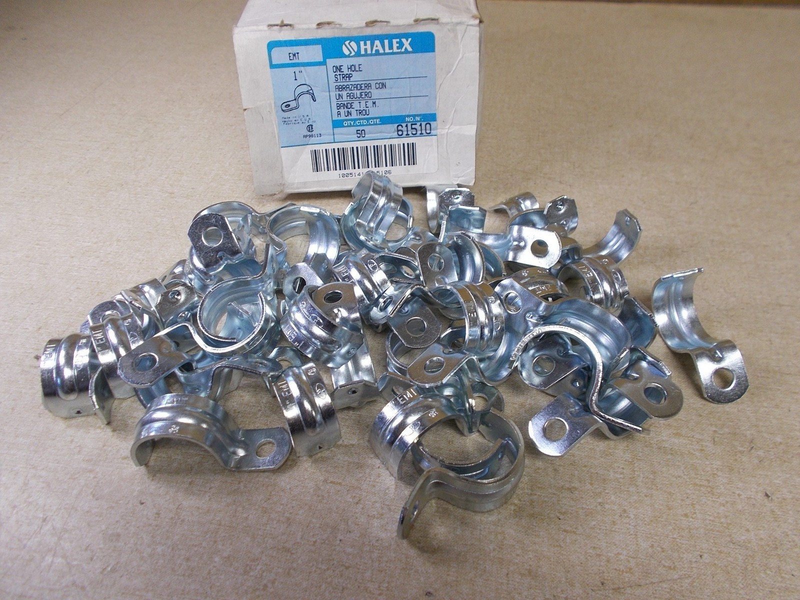 NEW Halex 61510 Lo tof 5 1″ Hole Strap Pipe Cable Hangers *FREE SHIPPING*