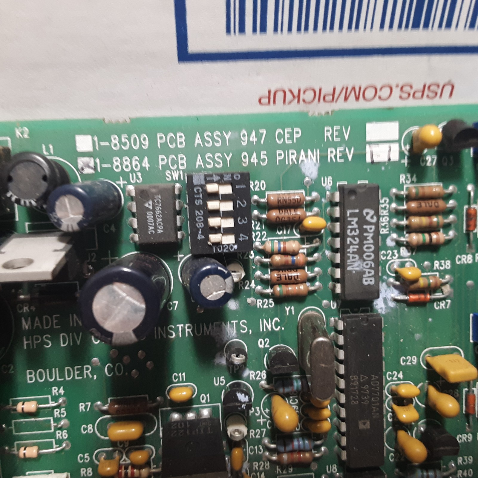 Enhanced Pirani Pressure Controller HPS 947-A-120-MC 100008508 PCB ,947/945 rev