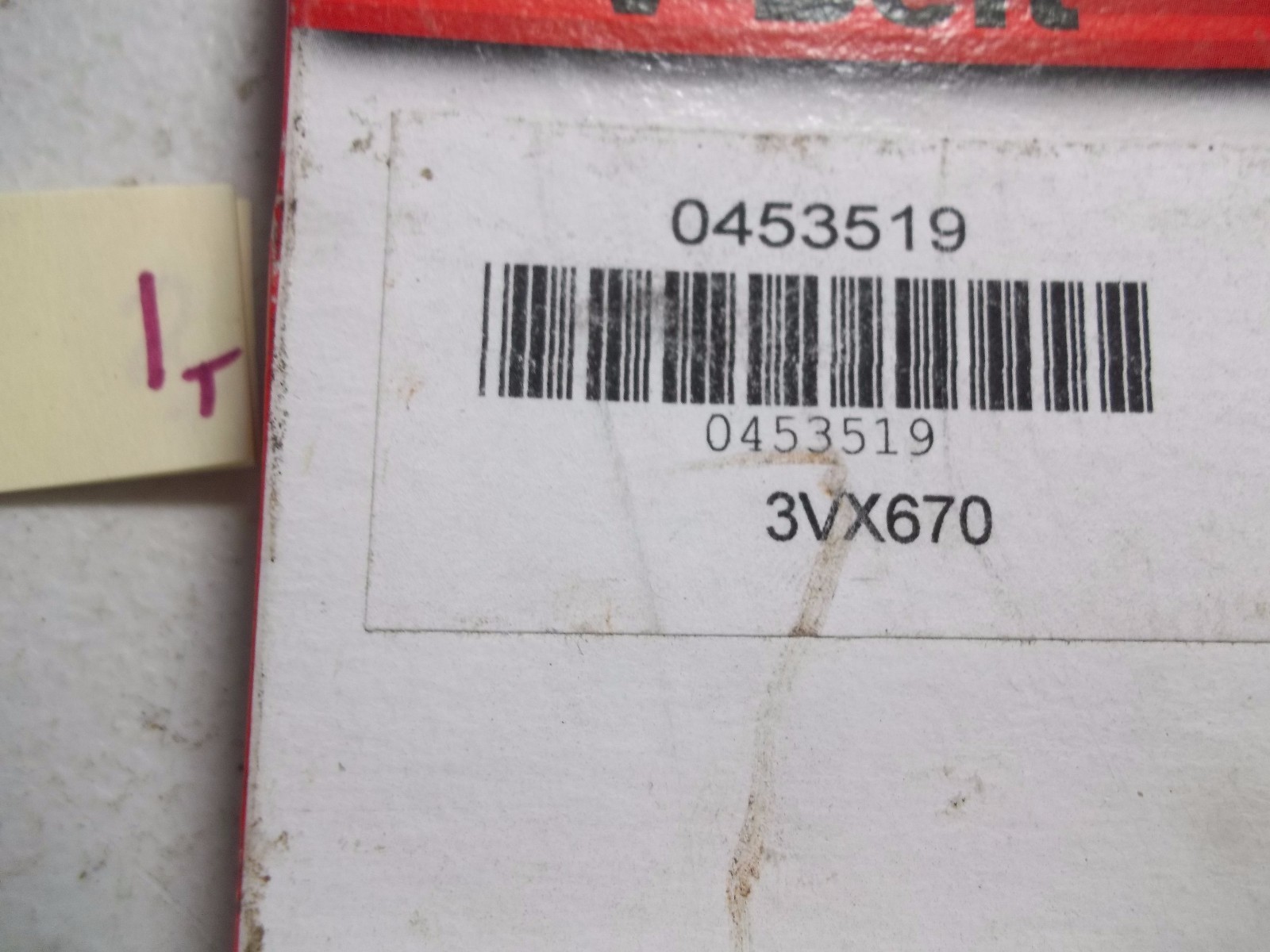 NEW IN PKG BANDO COGGED DEEP WEDGE V BELT 3VX670 (292-1)