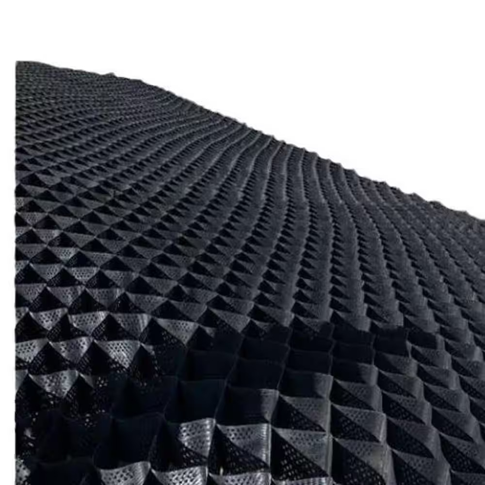 6.5 Ft. X 16.5 Ft. X 6 In. Black Plastic Geocell Used in Gardens, Paving, Landsc