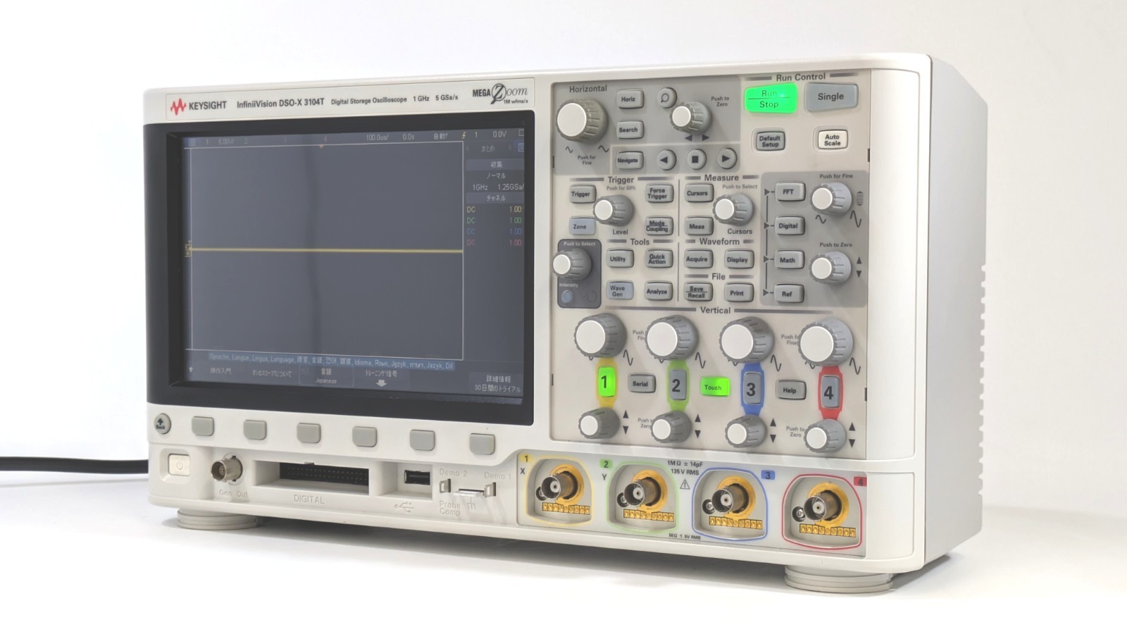 DSOX3104T[Calibrated] Oscilloscope 4CH 1GHz 5GSa/s Keysight S/N:MY55120029
