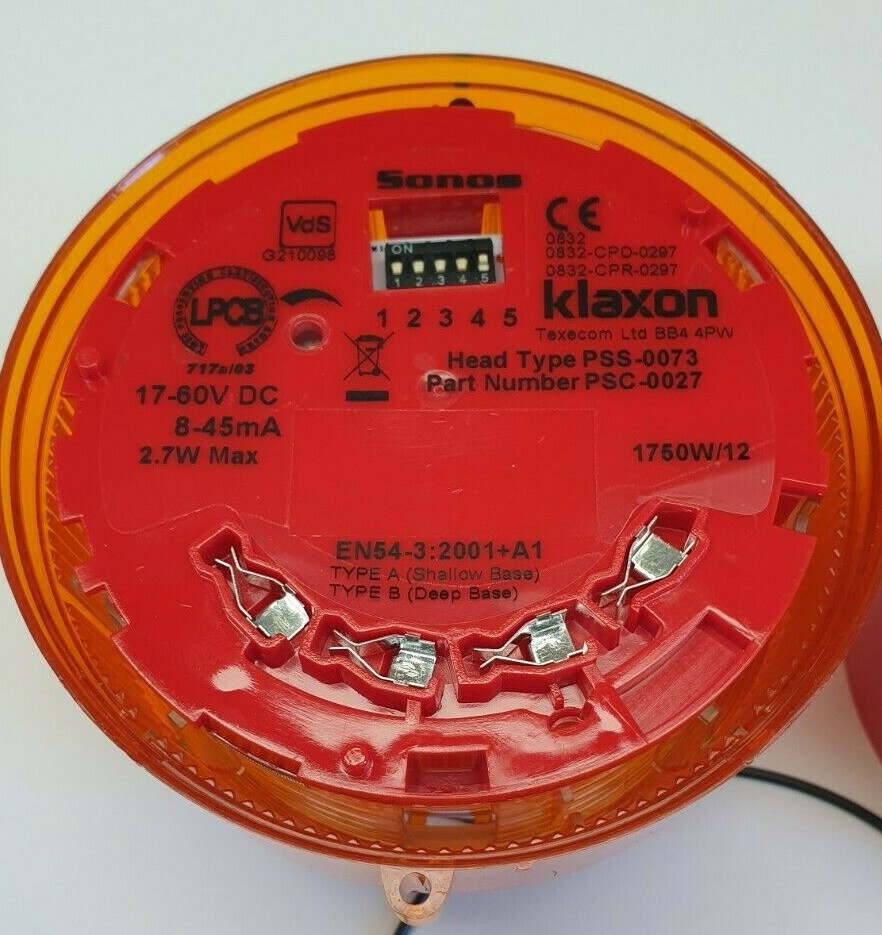 NHP KL2496A Sound Amber LED Beacon 17-60VD