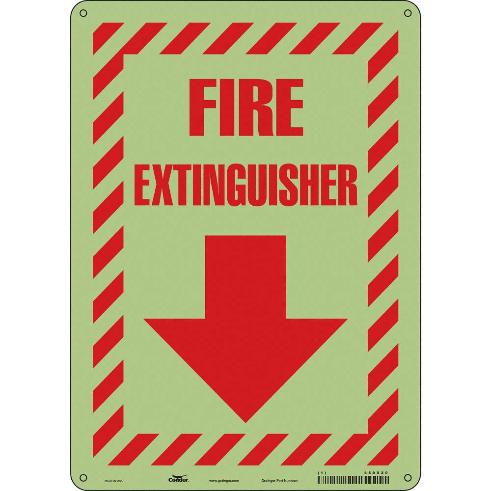 CONDOR Safety Sign,14 in x 10 in,Polyethylene 469X30
