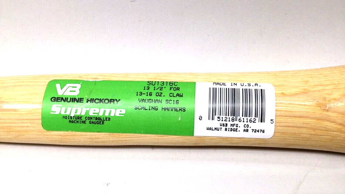 V&B MFG SU1316C Supreme Hammer Handle 13-1/2″ For 13-16 oz Claw and Vaughan SC16