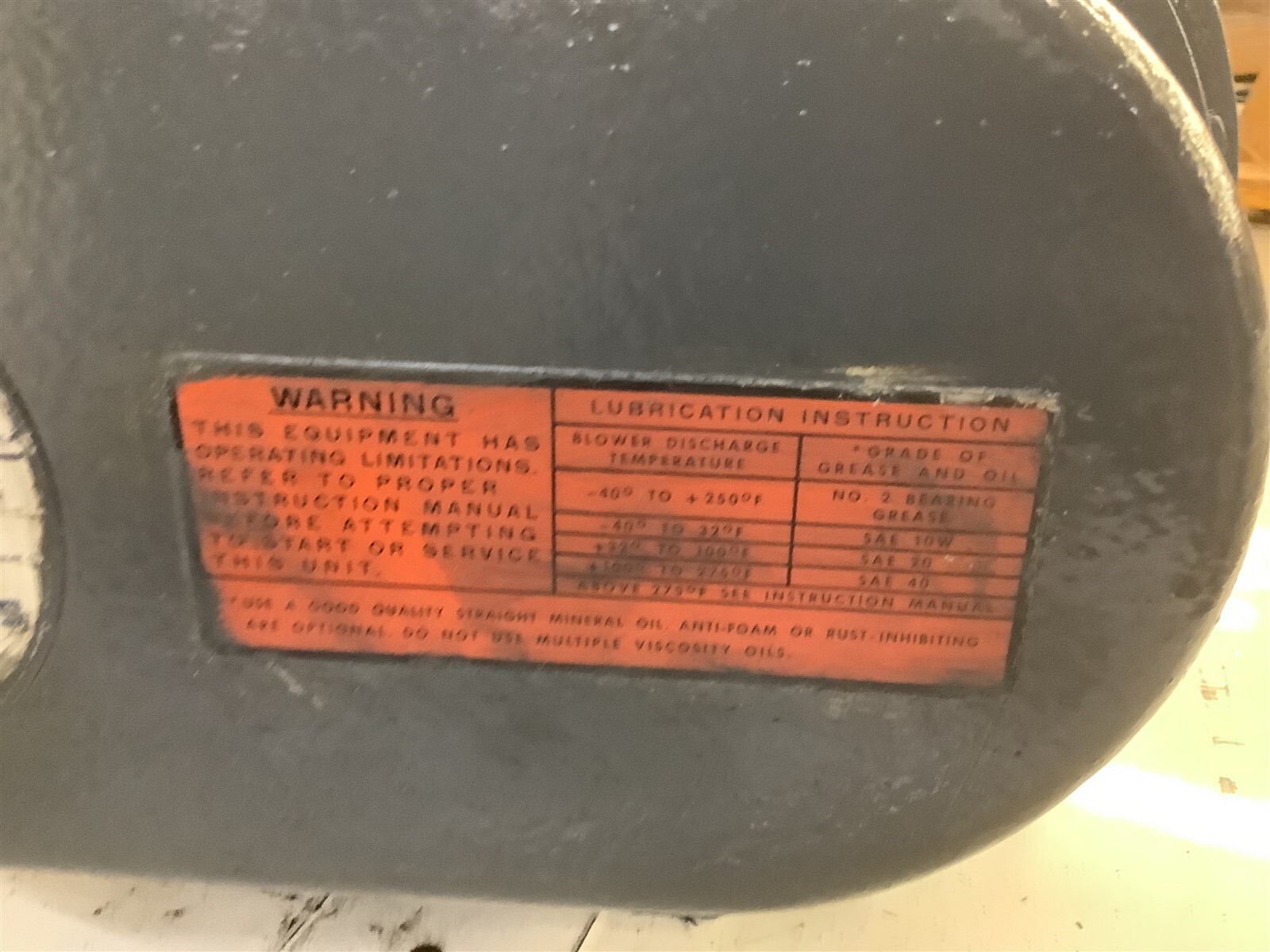 Fuller Sutorbilt Company 5L-B Rotary Blower 4-1/4″ ID x 1-1/8″ Shaft