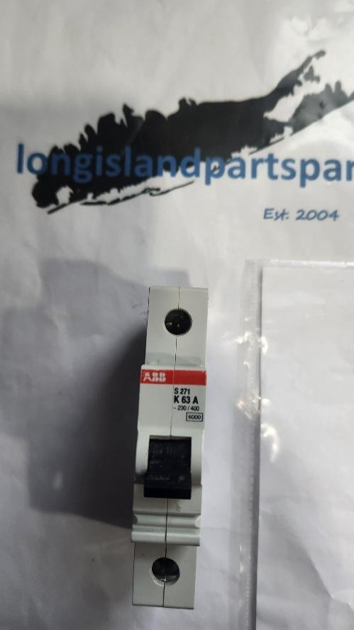 S271K63A *ABB* Mcb S270 1P K 63A 277Vac/60Vdc