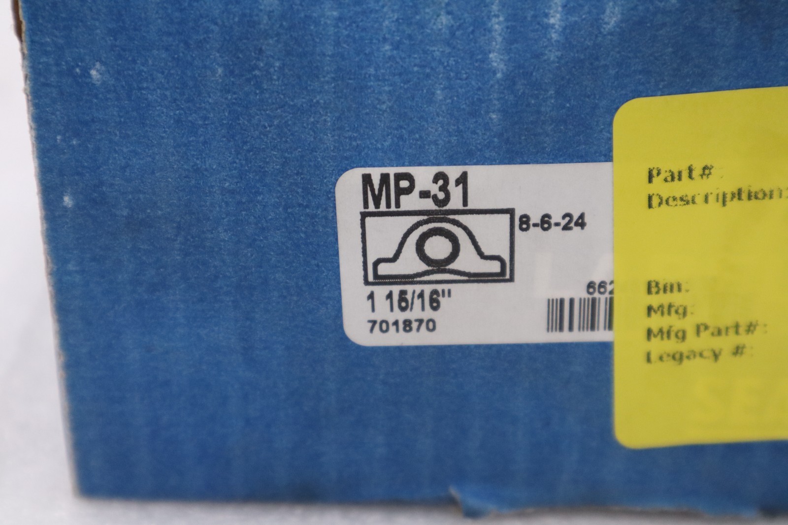 NEW OPEN BOX Sealmaster MP-31 Pillow Block Bearing Ball 1-15/16″ Bore STK 5594CC