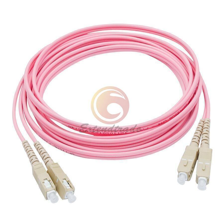 3M SC to SC UPC Duplex Fiber Cable OM4 Multimode 3.0mm Fiber Optic Patch Cord