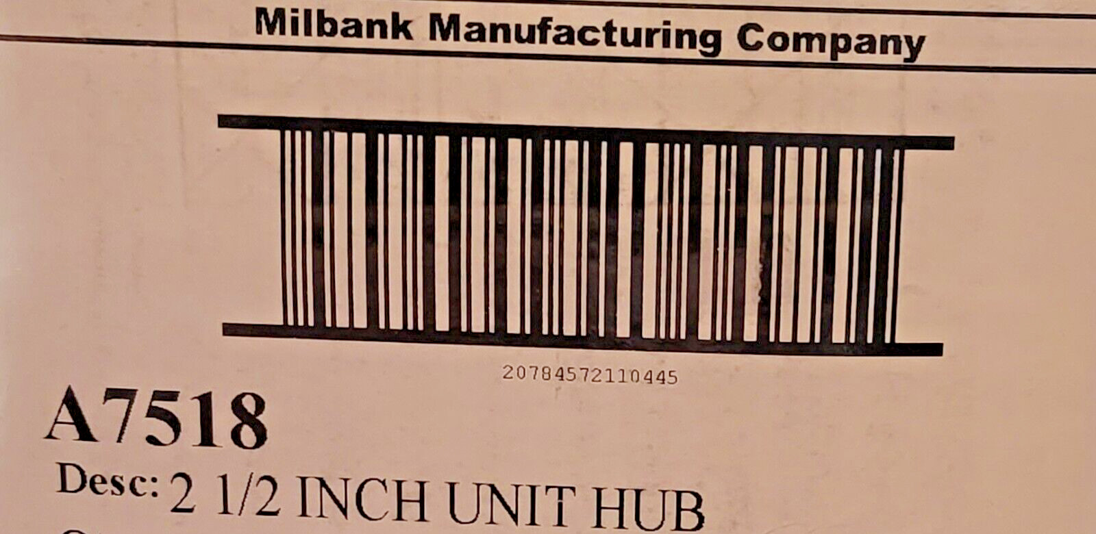 (2 PACK) NEW MILBANK A7518 ALUMINUM SCREW MOUNT METER SOCKET UNIT HUB 2-1/2″