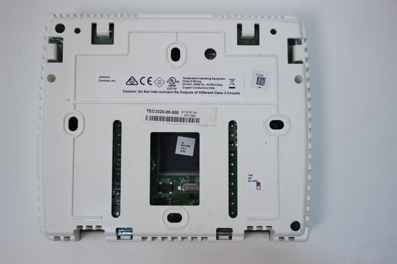 JOHNSON CONTROLS TEC3320-00-000 /Smart Thermostat TEC3000 Series