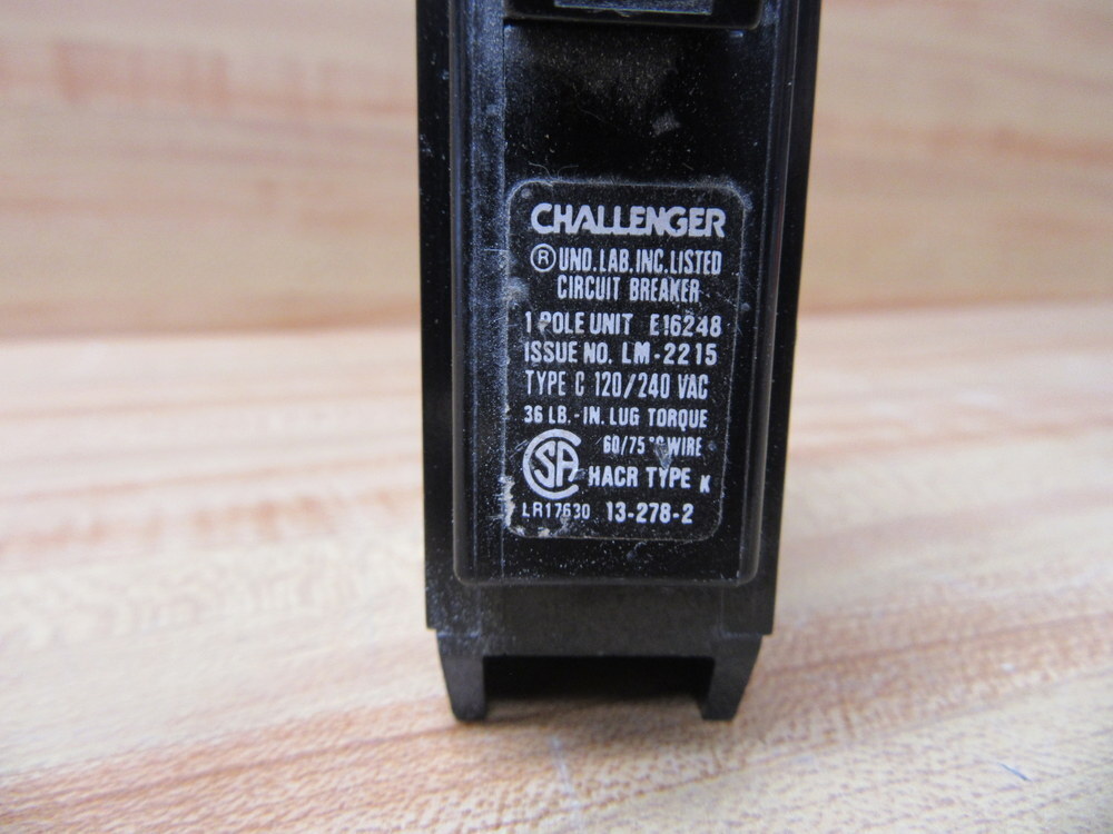 Challenger E16248 Sylvania 15Amp Circuit Breaker
