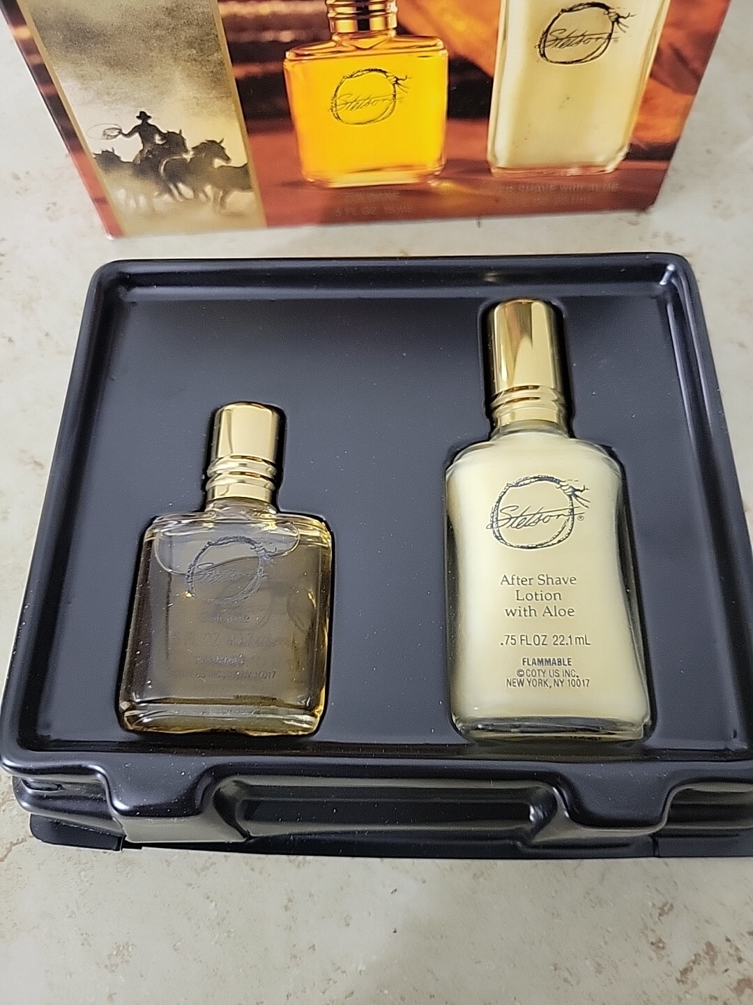 STETSON COLOGNE .5 FL OZ AND AFTER SHAVE .75 FL OZ