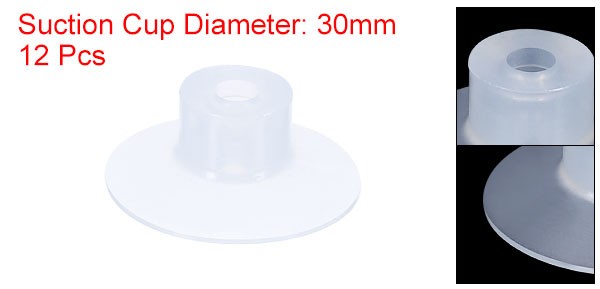 12PCS 30mm Dia M5 Bellows Suction Cup Joint Silicone Pneumatic Vacuum