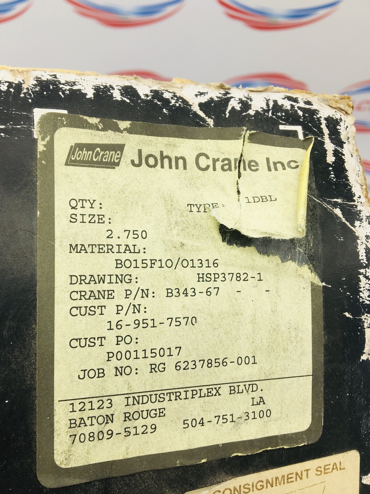 JOHN CRANE 1DBL B343-67 2.75 MECHANICAL SEAL