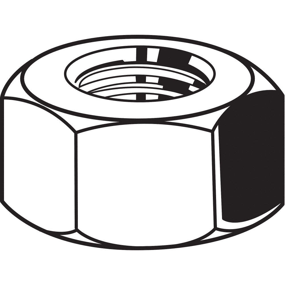 GRAINGER APPROVED U04162.087.0002 Std,Stl,Znc,7/8″-14,1 5/16x.75″,Gr8,PK10 29DK9