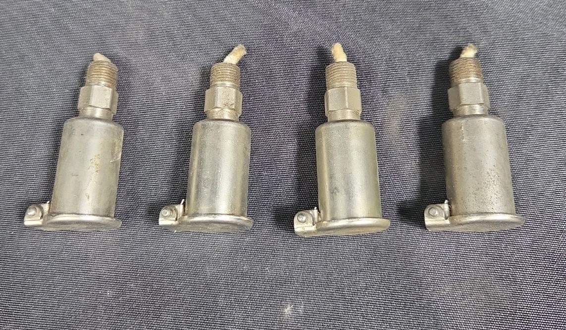 (4) Gits Bros 1/8″ NPT Threaded Flip Top Oil Cup Cover Oiler Lathe Machine NOS