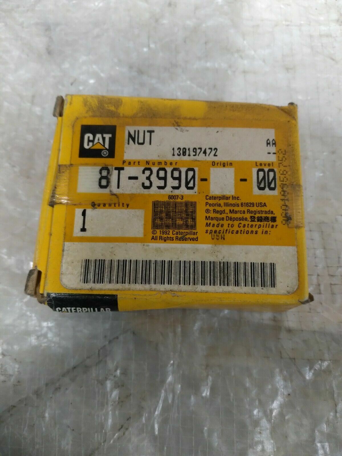 Caterpillar 8T-3990-00 Nut 130197472 CAT Heavy Equipment Industrial Part USA
