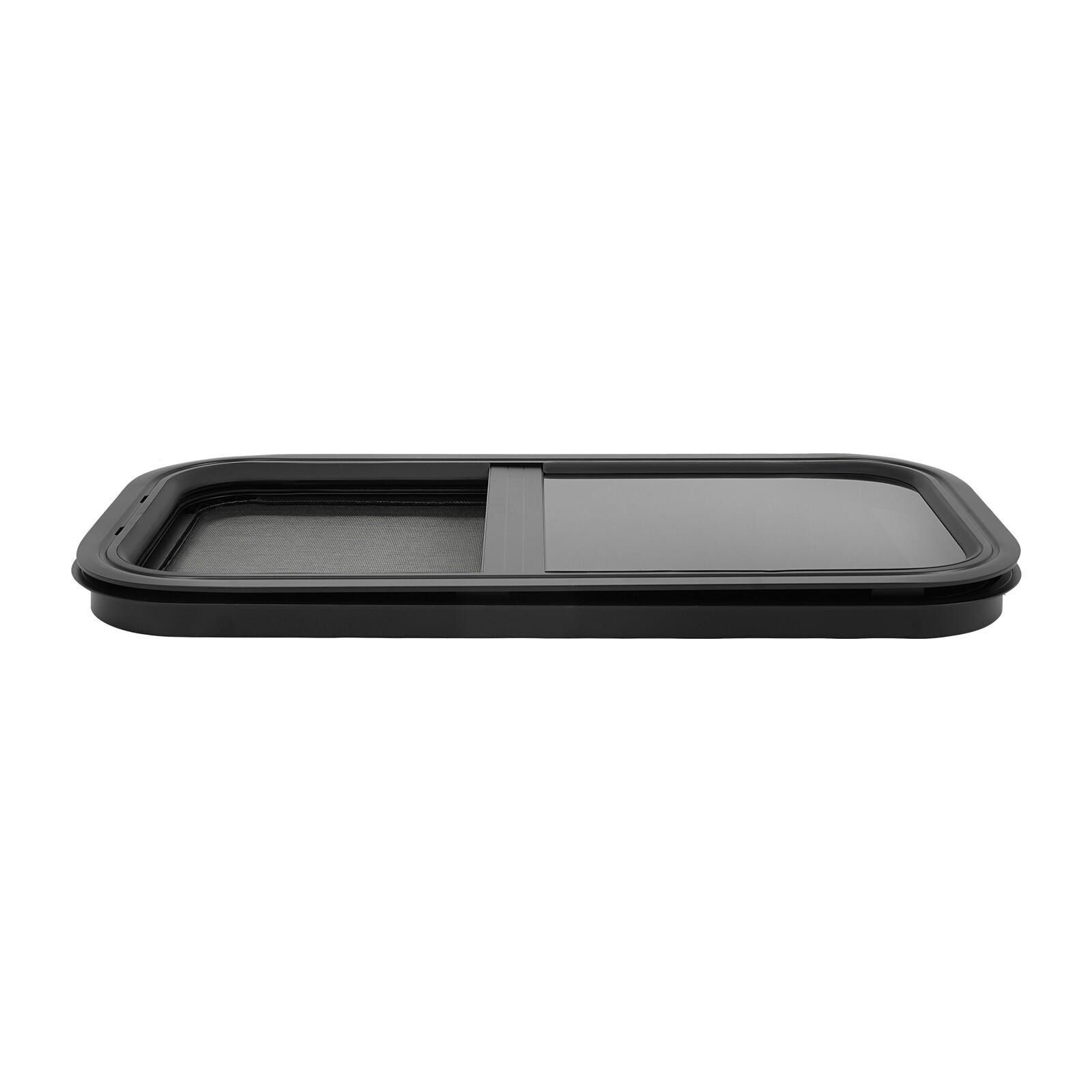 2 Pack 12 x 24 in Wall Vertical Sliding RV Window Cargo Trailer w/ Trim Ring