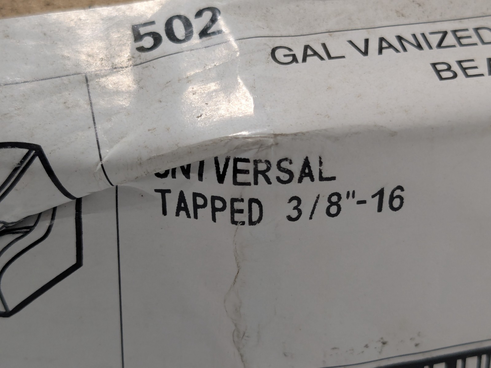 Thomas & Betts Galvanized Malleable Iron Beam Clamps 3/8″ – 16 QTY 25 502