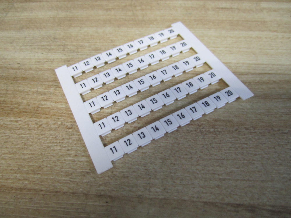Weidmuller 0523060011 Markers DEK 5 FWZ 11-20 (Pack of 9)