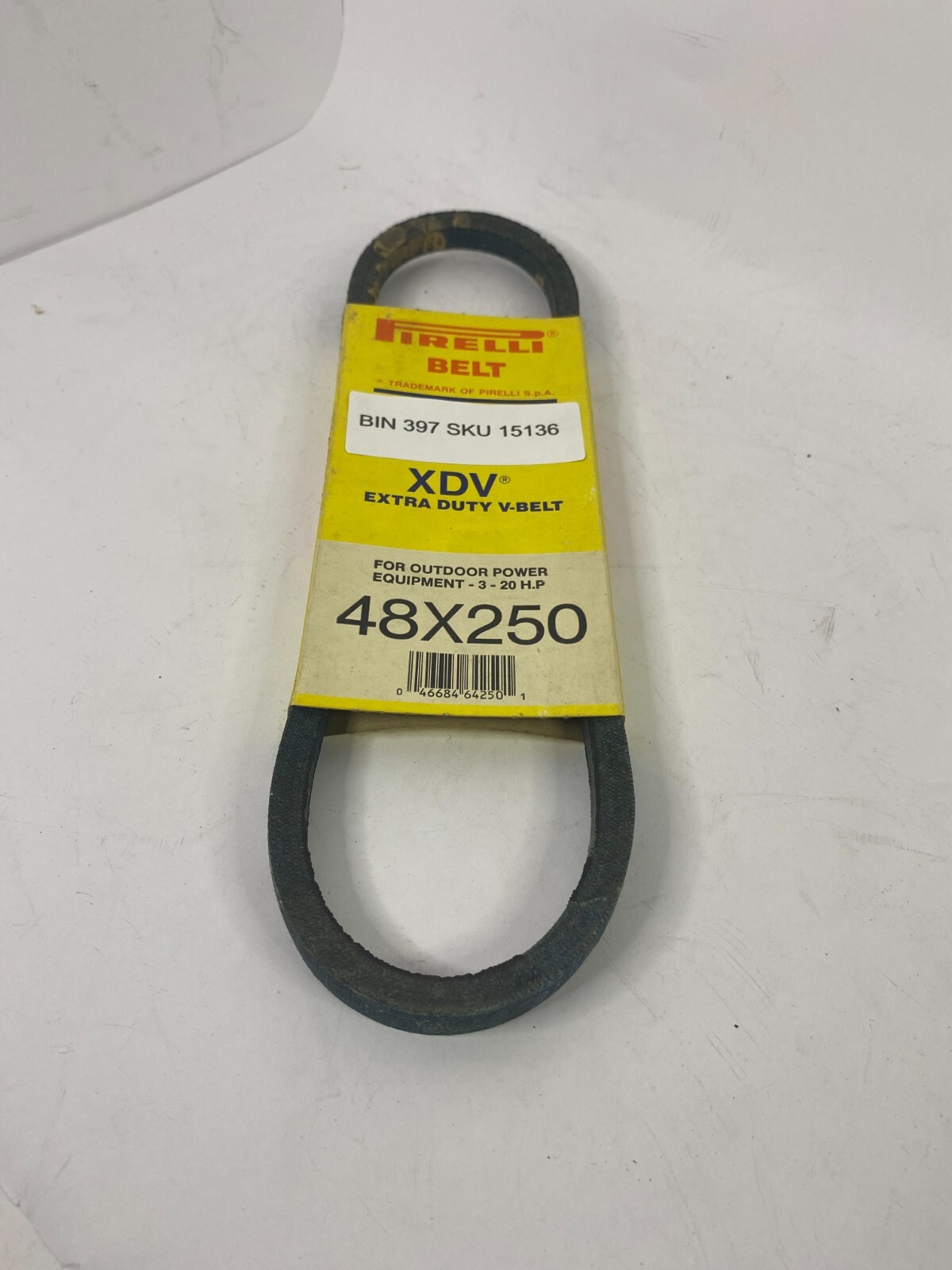 Pirelli 48×250 Extra Duty V-Belt For Outdoor Power Equipment 3-20HP