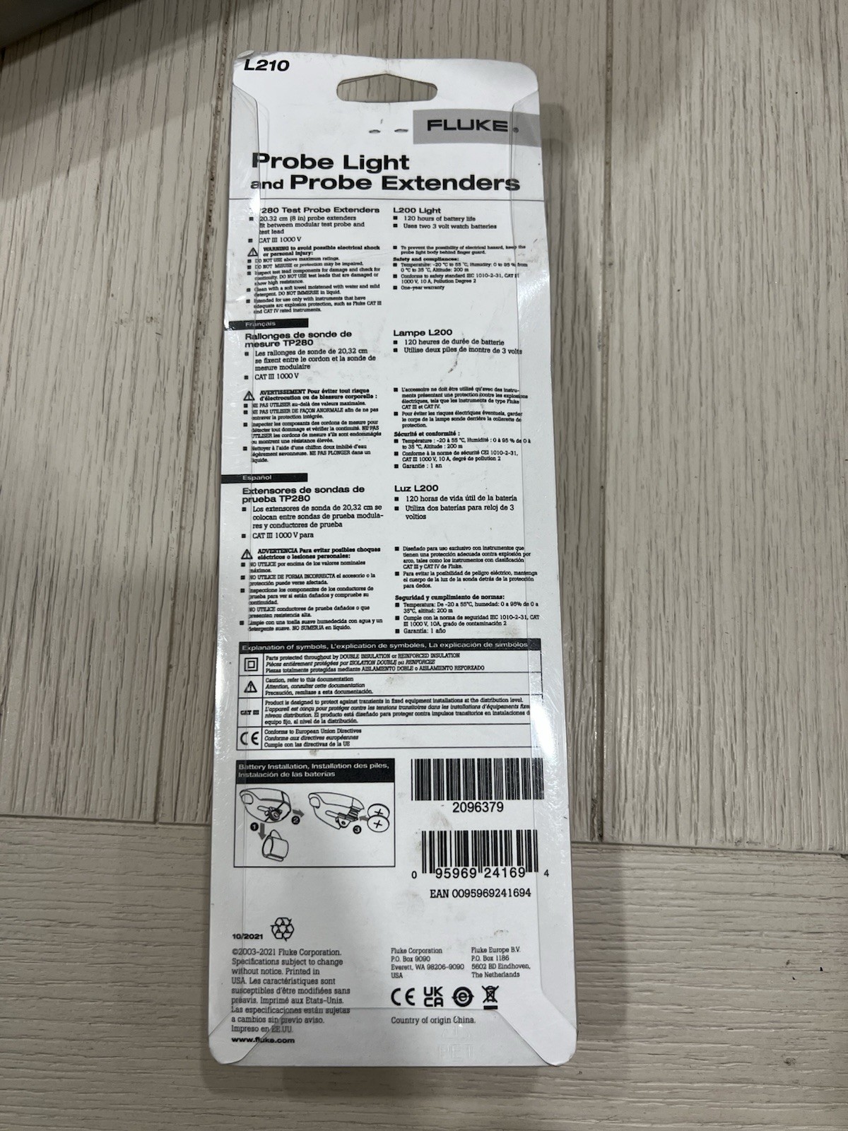 FLUKE L210 Probe Light And Extender