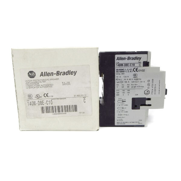 ALLEN BRADLEY 140M-D8E-C10 SER. C 690V 6.3-10A (WH) NSMP