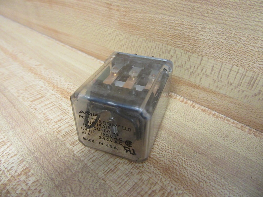 Potter & Brumfield KUP14A15-12V AC Relay KUP14A15-12VAC (Pack of 3)